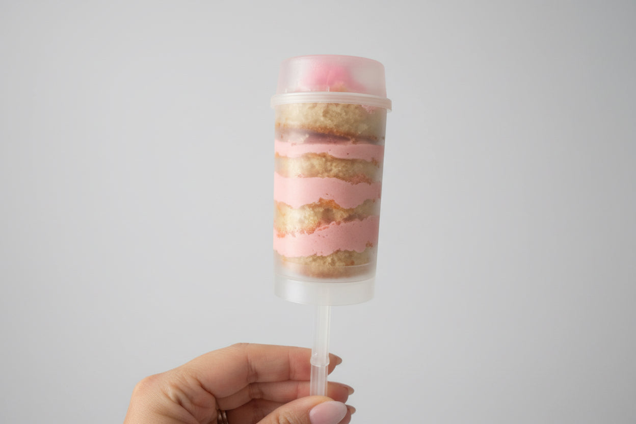 Strawberry Cake Push Pop