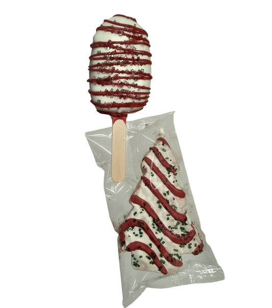 Vanilla Xmas Tree Cakecicle